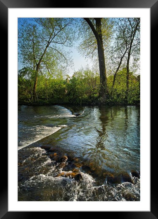 River Wye at Bakewell            Framed Mounted Print by Darren Galpin
