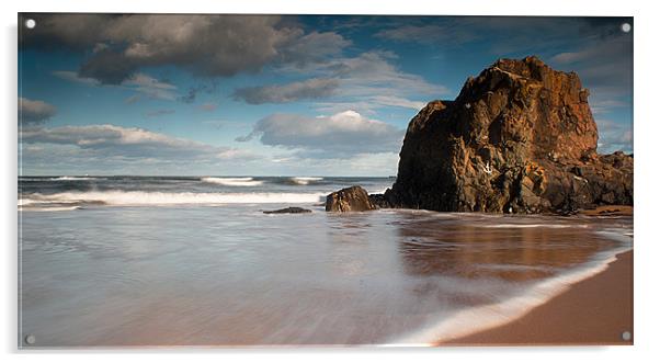 Beach and rock Acrylic by Keith Thorburn EFIAP/b