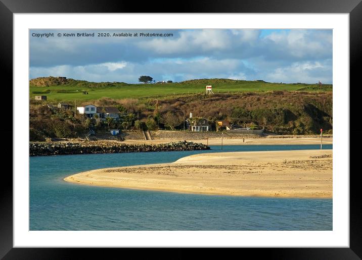 hayle estuary cornwall Framed Mounted Print by Kevin Britland