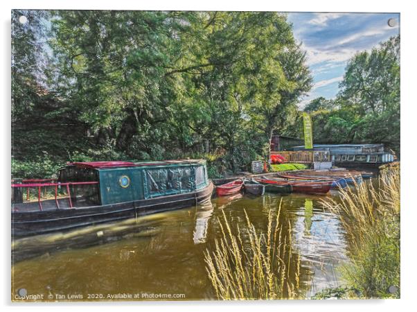 Moored Boats At Odiham Art Acrylic by Ian Lewis