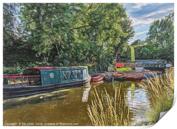 Moored Boats At Odiham Art Print by Ian Lewis