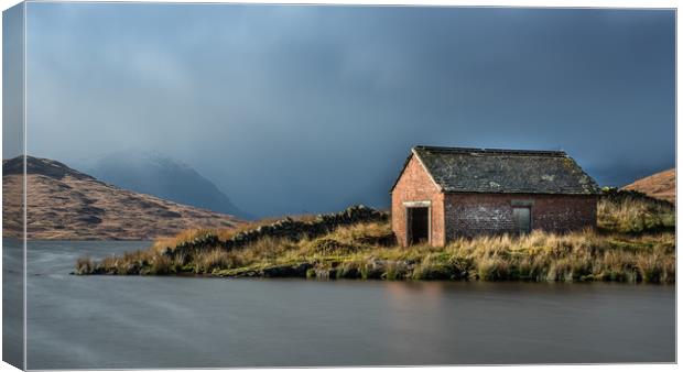 Boat House at Loch Arklet Canvas Print by George Robertson