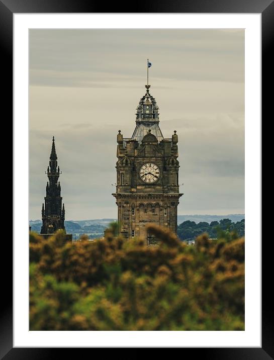 Clock tower  Framed Mounted Print by Steven Lennie