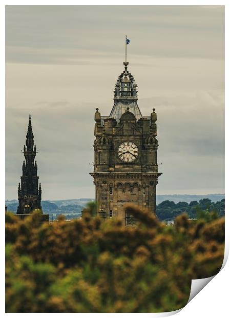 Clock tower  Print by Steven Lennie