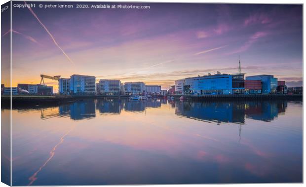 The Final Dawn of 2019 Canvas Print by Peter Lennon