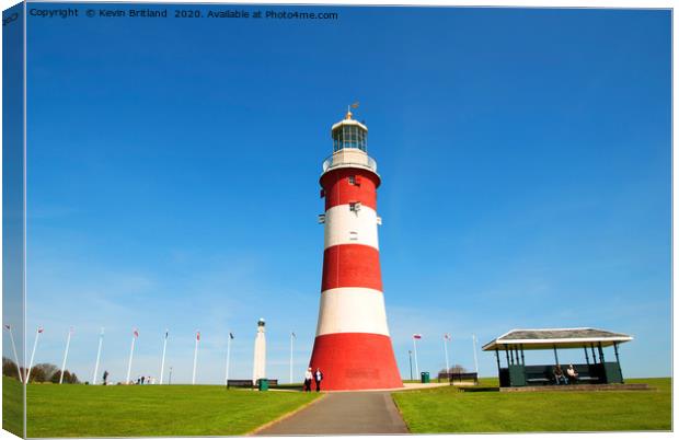 smeatons tower plymouth devon Canvas Print by Kevin Britland