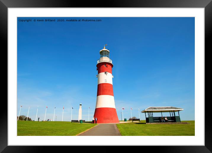 smeatons tower plymouth devon Framed Mounted Print by Kevin Britland