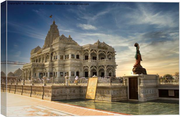 Mathura, India - April 11, 2014: Prem Mandir (Love Canvas Print by Arpan Bhatia