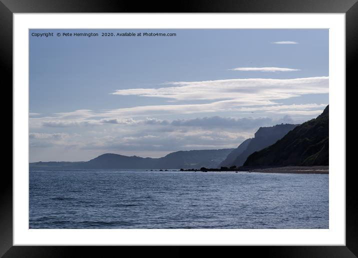 Weston Mouth to Sidmouth Framed Mounted Print by Pete Hemington