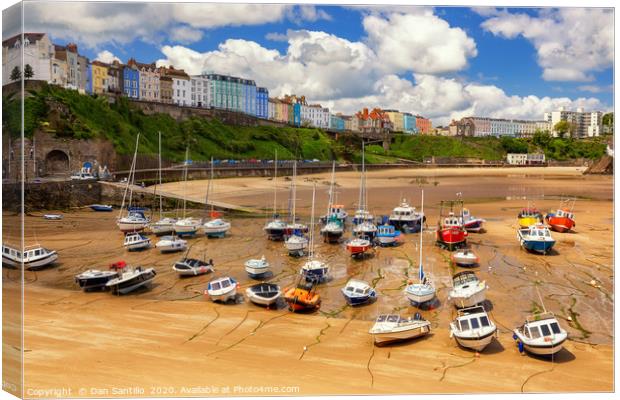 Tenby, Pembrokeshire Canvas Print by Dan Santillo