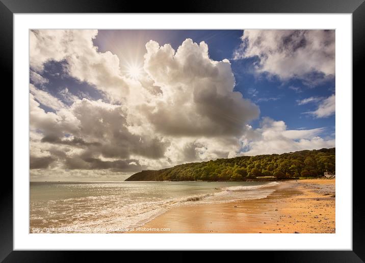 Oxwich Bay, Gower Framed Mounted Print by Dan Santillo