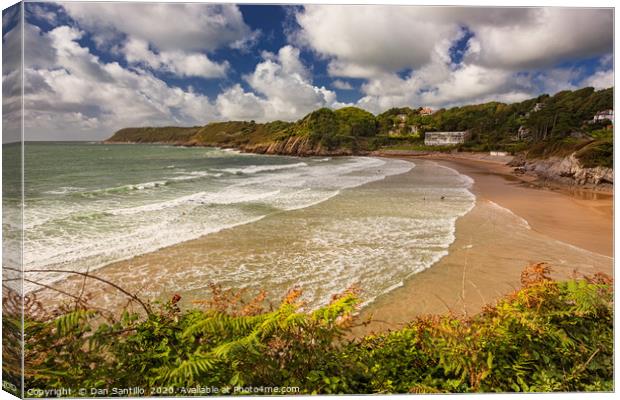 Caswell Bay, Gower Canvas Print by Dan Santillo