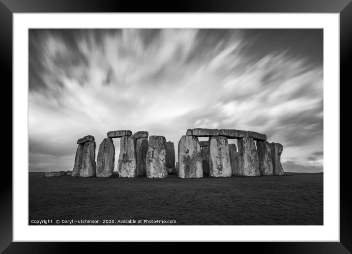 Sacred Place - Stonehenge Framed Mounted Print by Daryl Peter Hutchinson