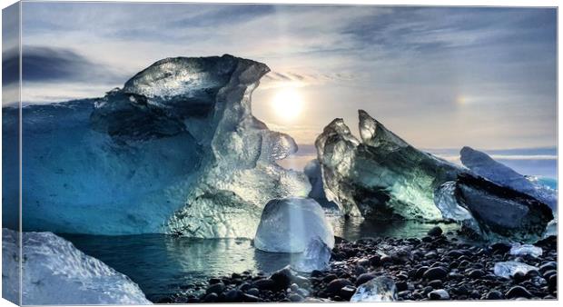 Ice Wave Canvas Print by Westley Grant