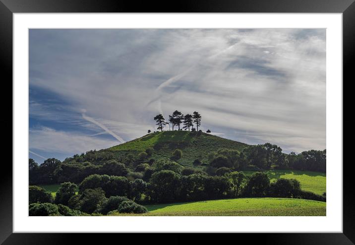 Colmer's Hill, Dorset, dusk, 29th September 2016 Framed Mounted Print by Andrew Sharpe