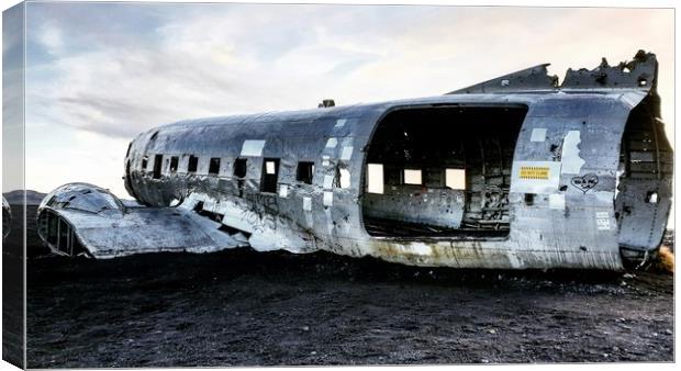 Plane Wreck Canvas Print by Westley Grant