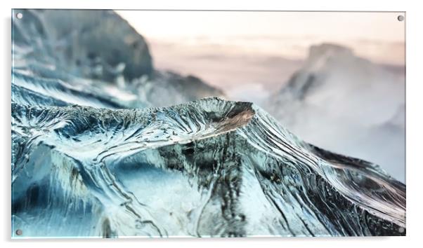 Ice Mountain Acrylic by Westley Grant
