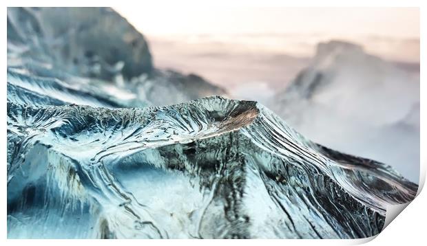 Ice Mountain Print by Westley Grant
