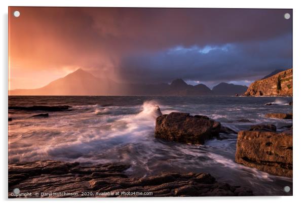 Incoming! Elgol Isle of Skye Acrylic by Daryl Peter Hutchinson