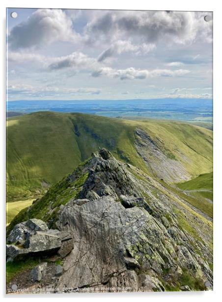 Sharp Edge. Acrylic by Phil Wilson