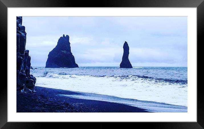 Two Peaks Iceland Framed Mounted Print by Westley Grant