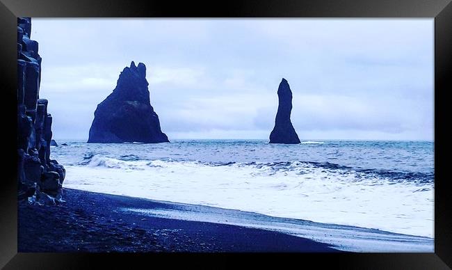 Two Peaks Iceland Framed Print by Westley Grant