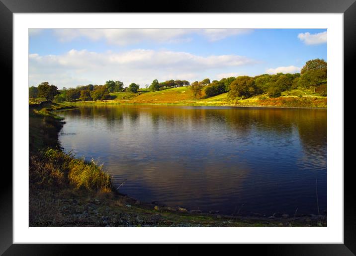 Beaver Dyke Reservoir Framed Mounted Print by Steven Watson