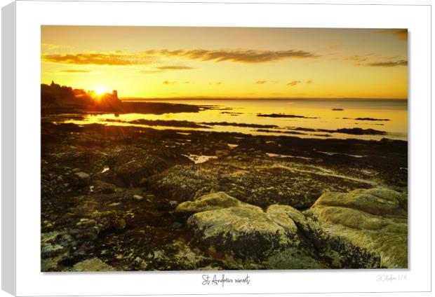 St Andrews sunset Canvas Print by JC studios LRPS ARPS