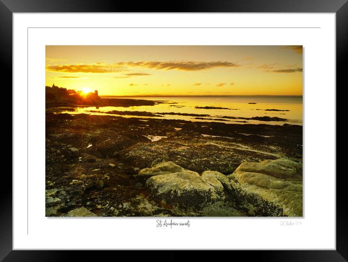 St Andrews sunset Framed Mounted Print by JC studios LRPS ARPS