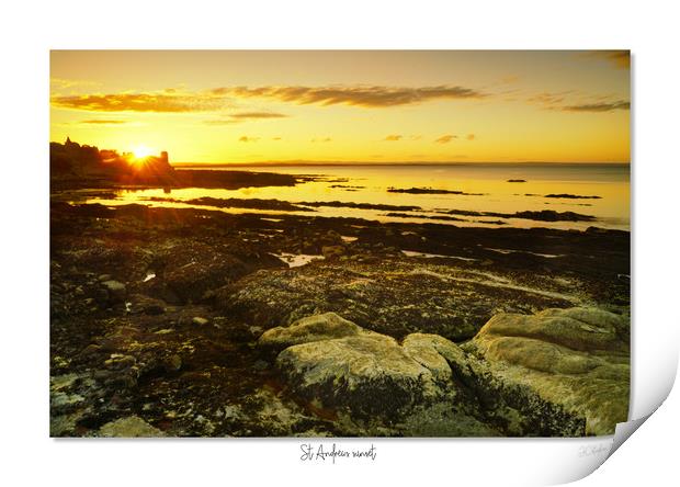 St Andrews sunset Print by JC studios LRPS ARPS