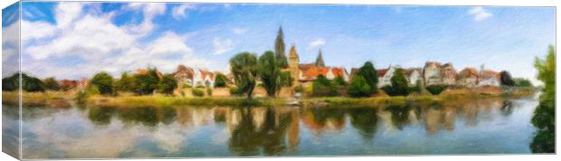 Ulm Citiyscape 2 Canvas Print by DiFigiano Photography