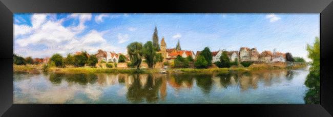 Ulm Citiyscape 2 Framed Print by DiFigiano Photography