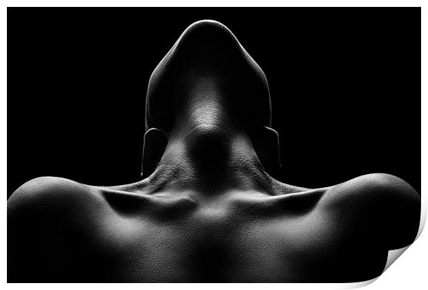 Nude woman bodyscape 63 Print by Johan Swanepoel