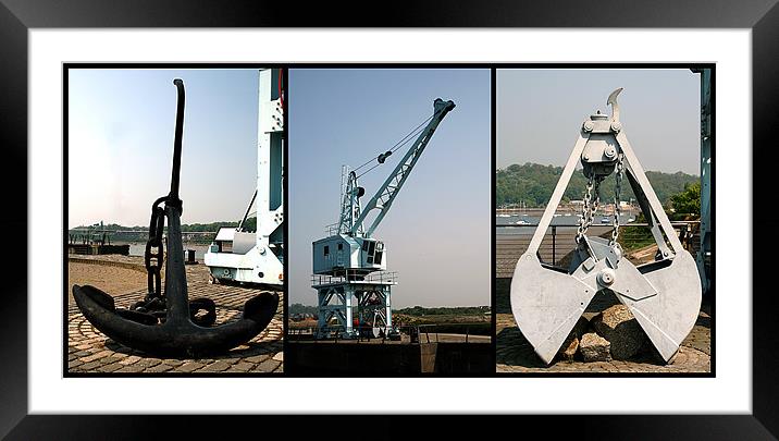 Collage of Chatham dockyard Framed Mounted Print by Doug McRae