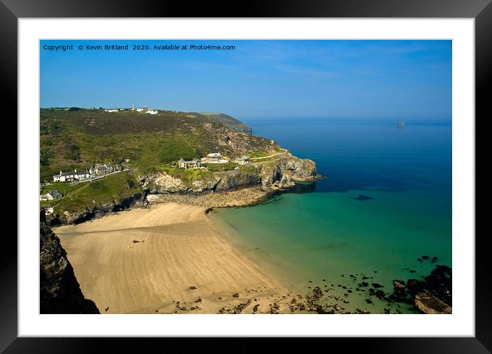 st.agnes cornwall Framed Mounted Print by Kevin Britland