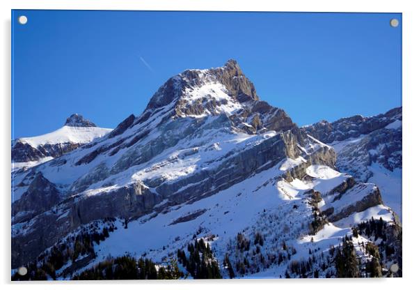 Italian Dolomites, Alpe di Siusi, Seiser Alm Acrylic by Alfred S. Sikula