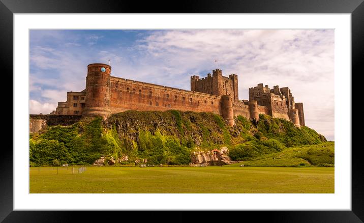 Beautiful day in Bamburgh Framed Mounted Print by Naylor's Photography