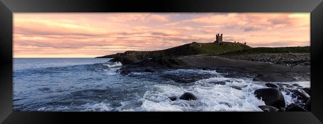Dunstanburgh Panoramic Framed Print by Northeast Images
