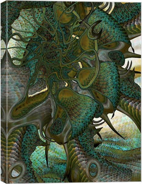 alien Canvas Print by Heather Newton