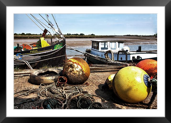 Maldon Quayside Framed Mounted Print by peter tachauer