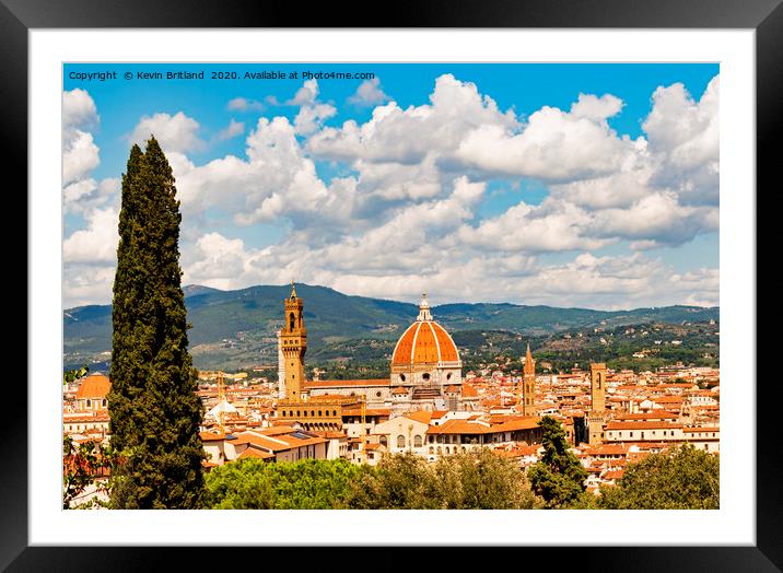 florence italy Framed Mounted Print by Kevin Britland
