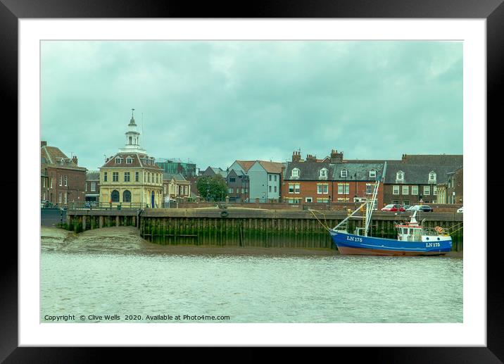 Customs House in King`s Lynn, West Norfolk Framed Mounted Print by Clive Wells