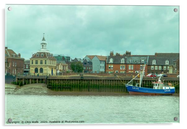 Customs House in King`s Lynn, West Norfolk Acrylic by Clive Wells