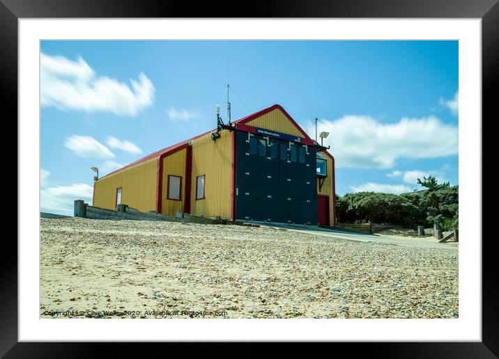 Lifeboat station at Wells-Next-Sea in North Norfol Framed Mounted Print by Clive Wells