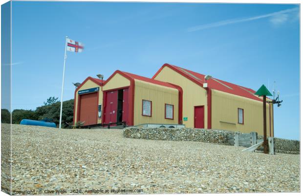 The Wells-Next-Sea lifeboat station. Canvas Print by Clive Wells