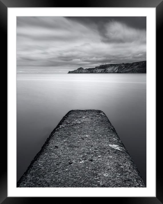 Serenity of Yorkshire Shores Framed Mounted Print by Jim Round