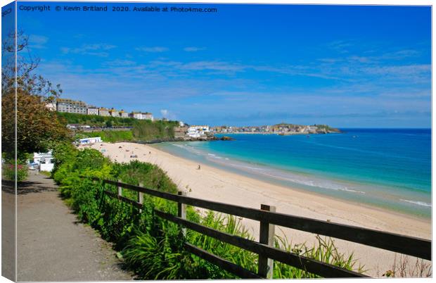 porthminster beach st ives Canvas Print by Kevin Britland