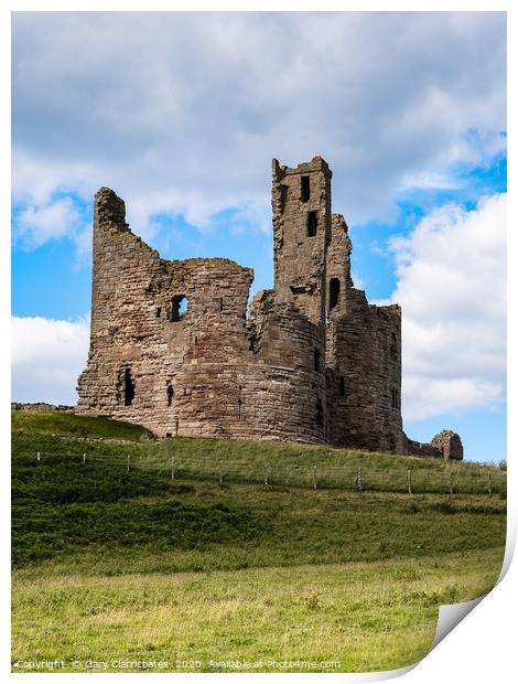 Dunstanburgh Castle Print by Gary Clarricoates