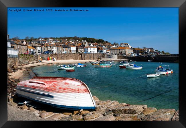mousehole cornwall Framed Print by Kevin Britland