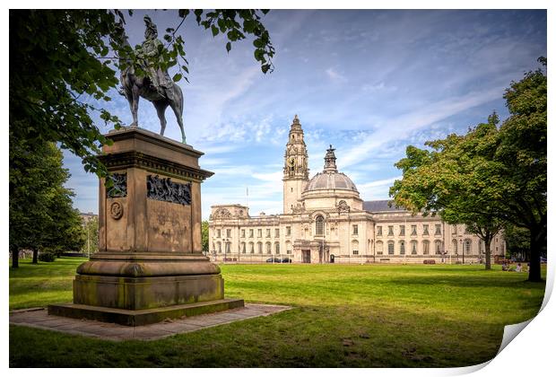 Civic Hall, Cardiff Print by Richard Downs